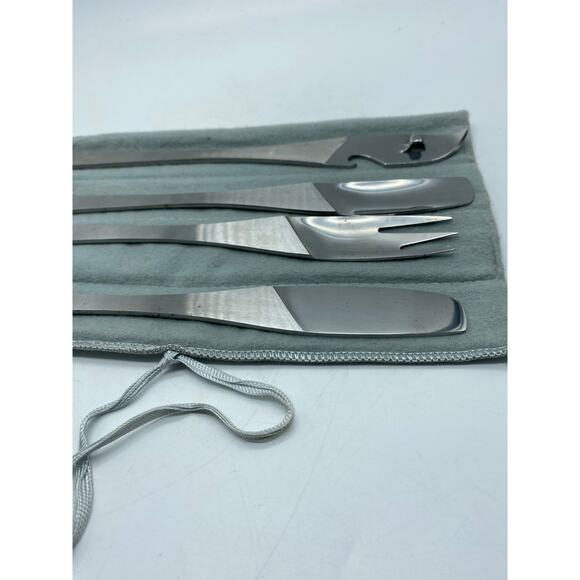 Arthur Salm Eldoraro‎ Barware Utensil Set Modernist Stainless Steel MCM Italy - Picture 2 of 7